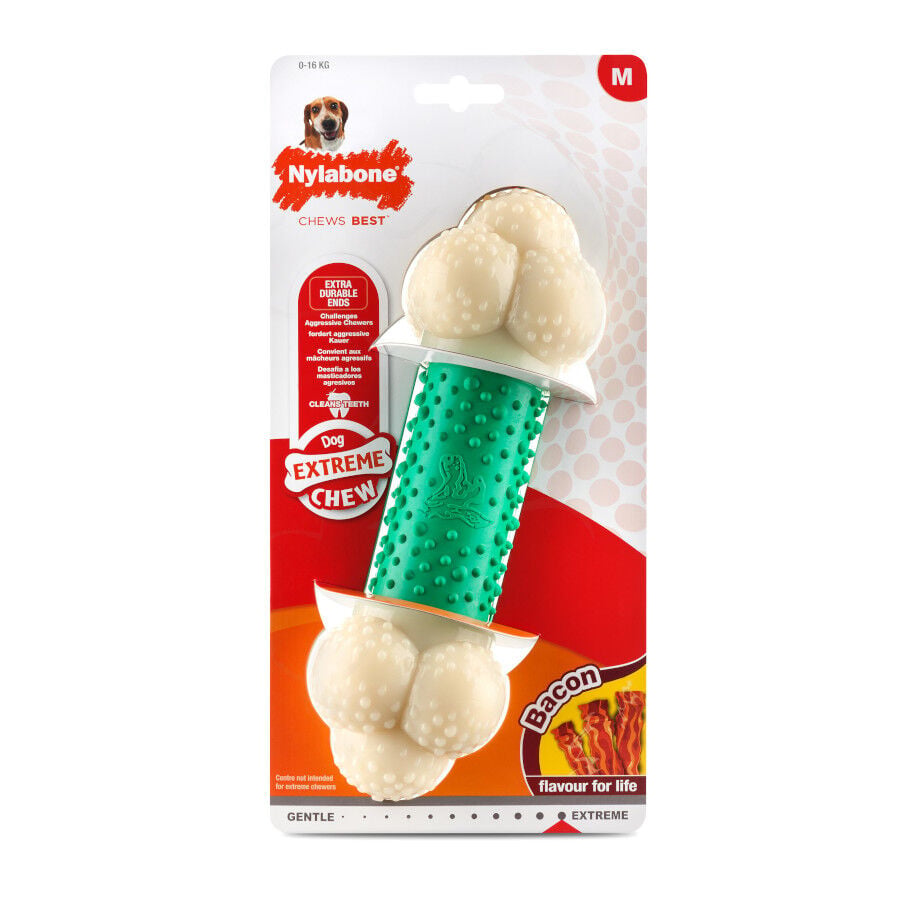 Nylabone Extreme Chew Bacon Double Action Mordedor para perros, , large Imagen numero 1
