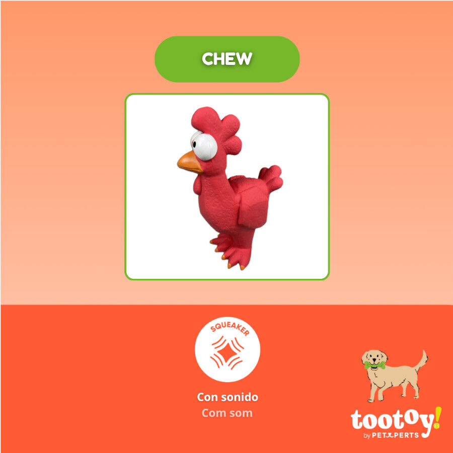 Tootoy! Mordedor con Sonido Gallina para perros, , large indicador imagen numero 3