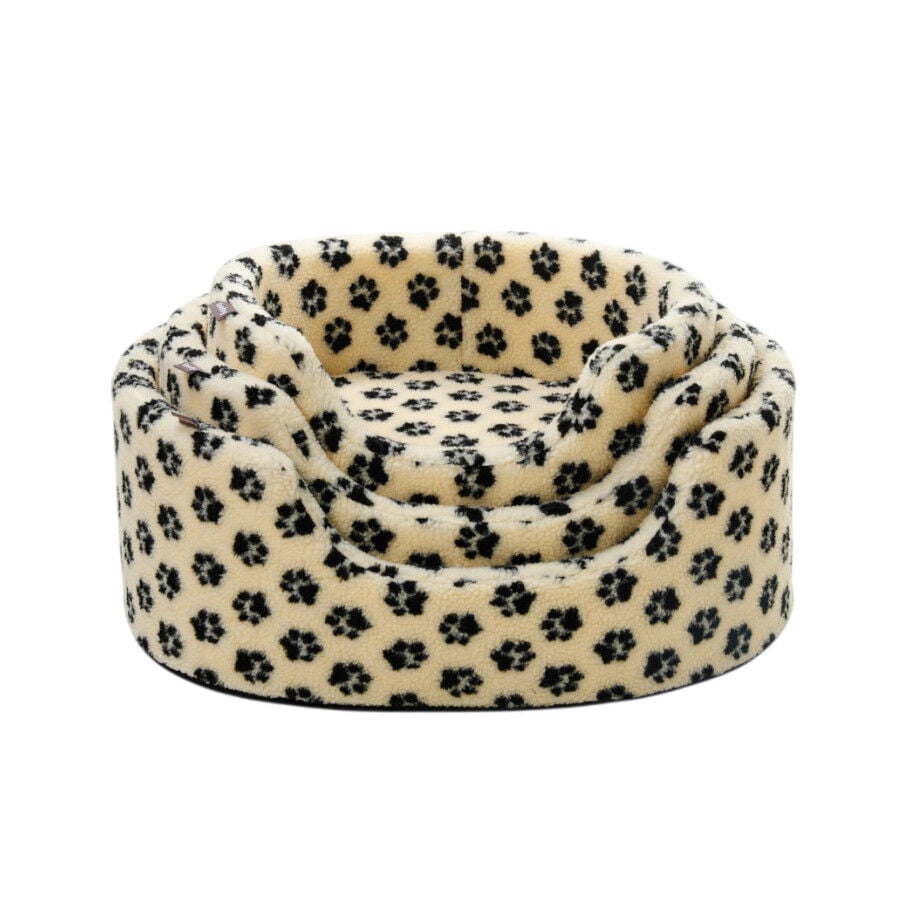 Leeby Sof&aacute; Bed Paw Print Beige para perros, , large Imagen numero 4