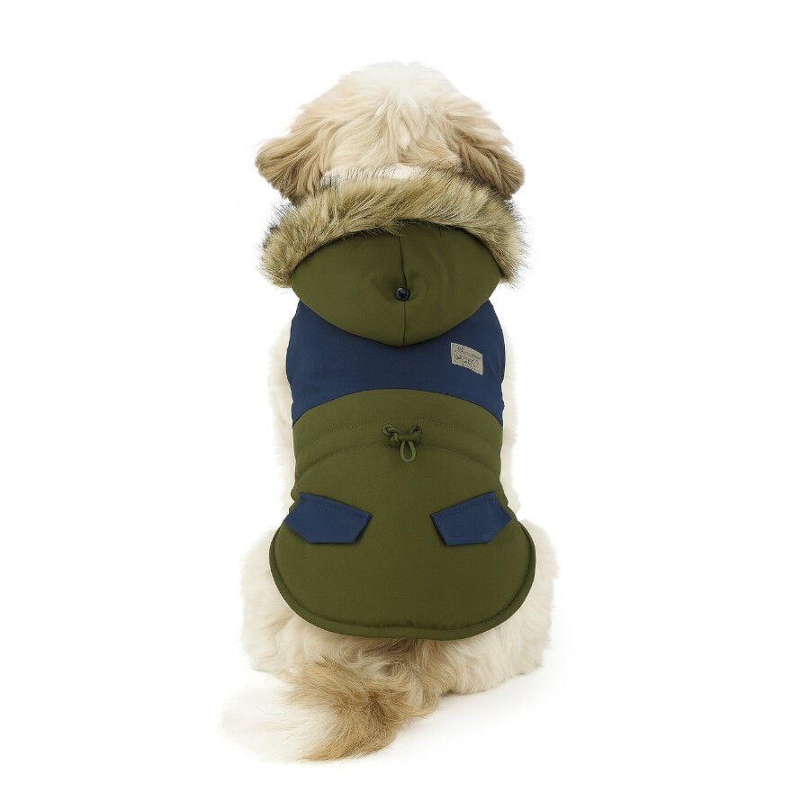 Outech Abrigo Impermeable Verde con Bolsillo para perros, , large indicador imagen numero 1