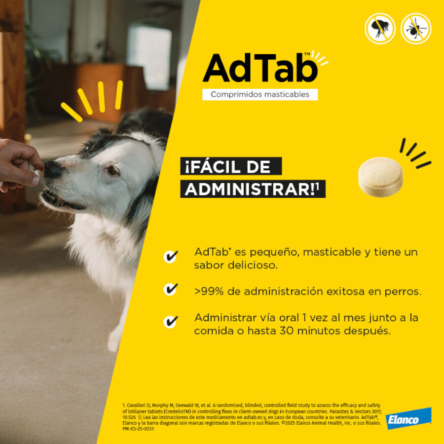 AdTab Comprimidos Masticables Antiparasitarios para perros, , large Imagen numero 4