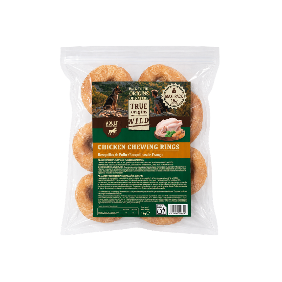 1.5 kg True Origins Wild Rosquillas de Pollo Snack para perros, , large indicador imagen numero 1