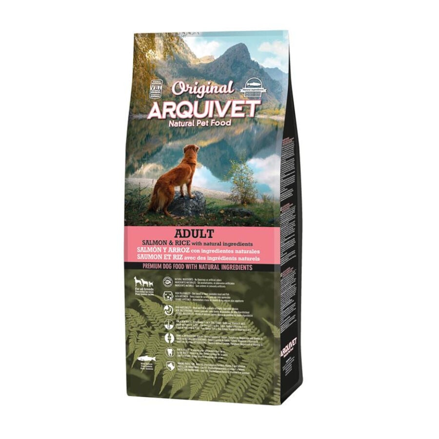 12 kg Arquivet Adult Original Salm&oacute;n y Arroz pienso para perros, , large Imagen numero 1