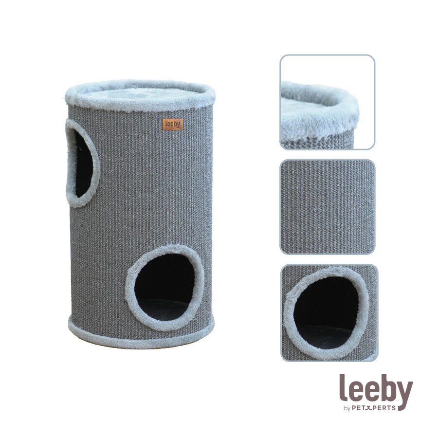 Leeby Bijou barril rascador con cama nido para gatos, , large Imagen numero 5
