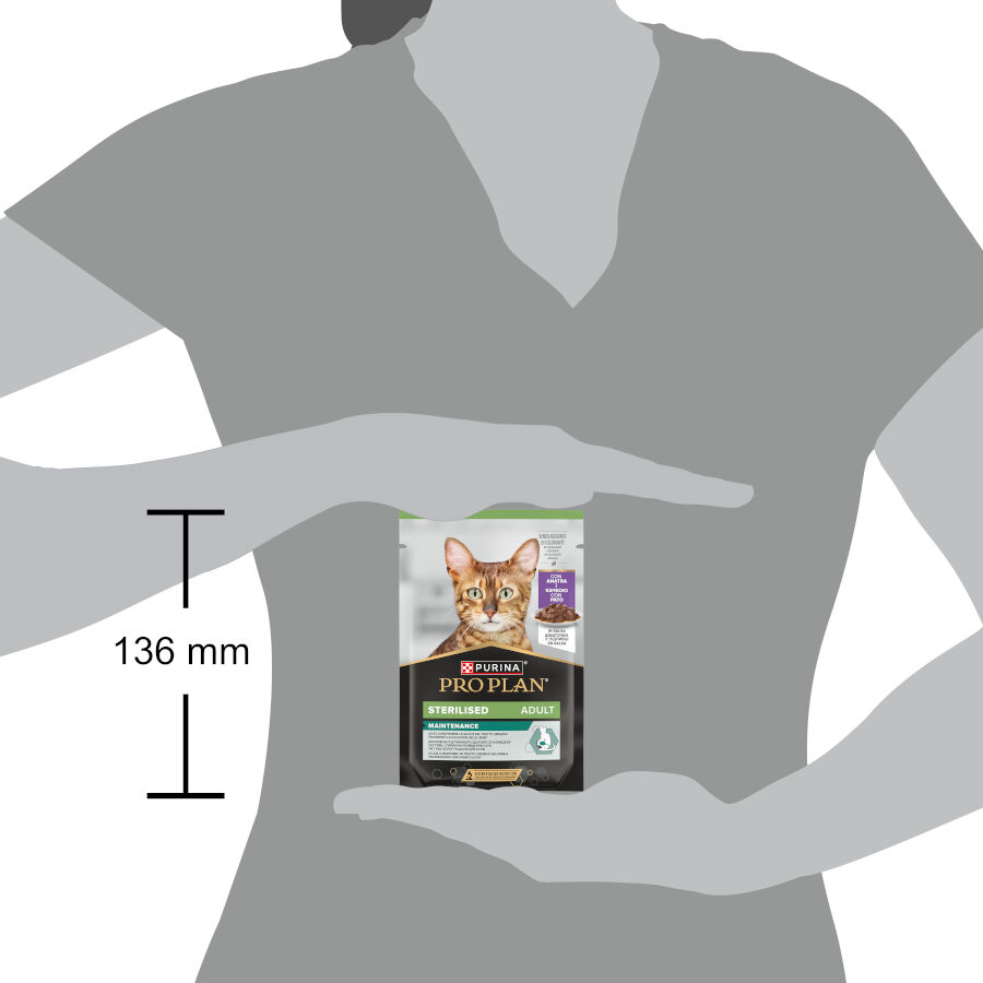 85 g Pro Plan Adult Sterilised Pato Sobre en Salsa para gatos, , large indicador imagen numero 2