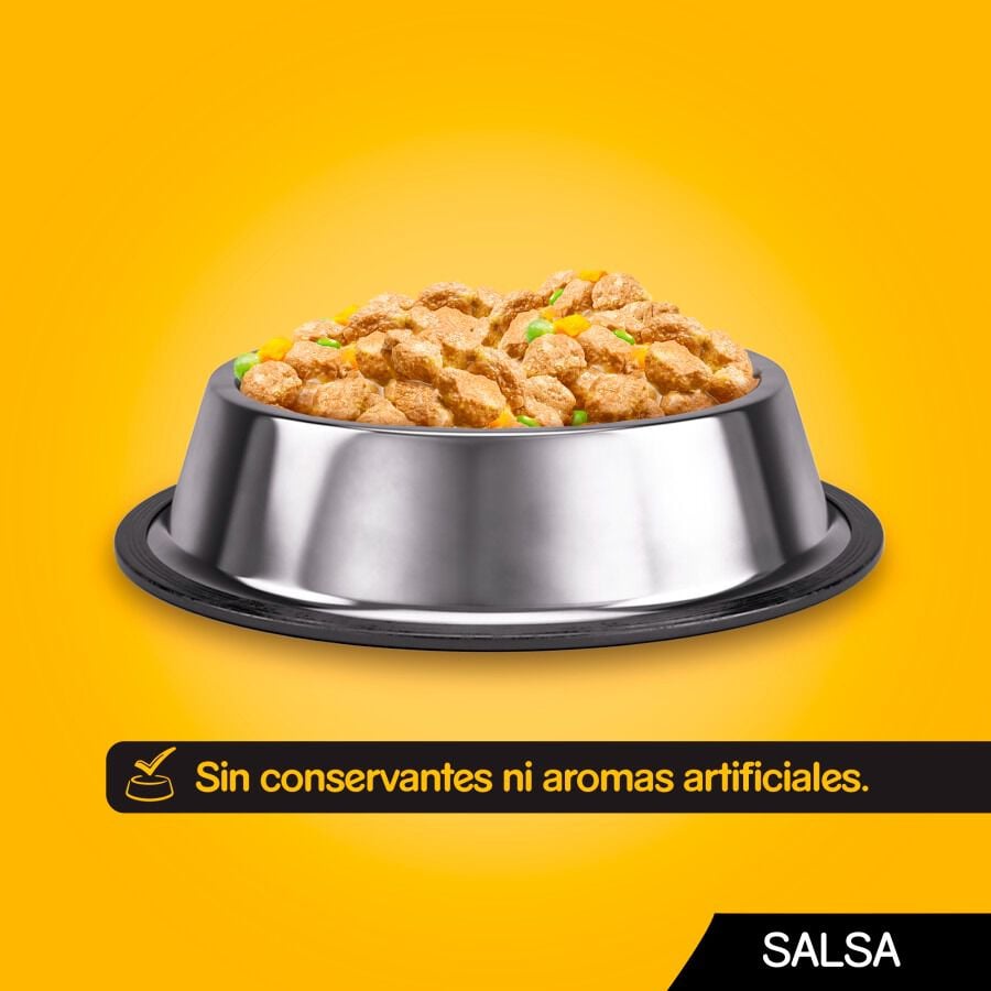 12 sobres x 100 g Pedigree Sabores Mixtos Salsa en Bolsita para Perros - Multipack, , large indicador imagen numero 2