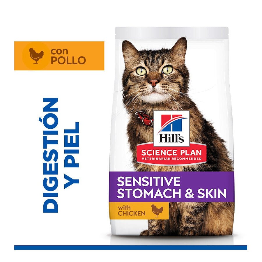 1.5 kg Hill's Adult Science Plan Sensitive Stomach Pollo pienso para gatos, , large Imagen numero 2