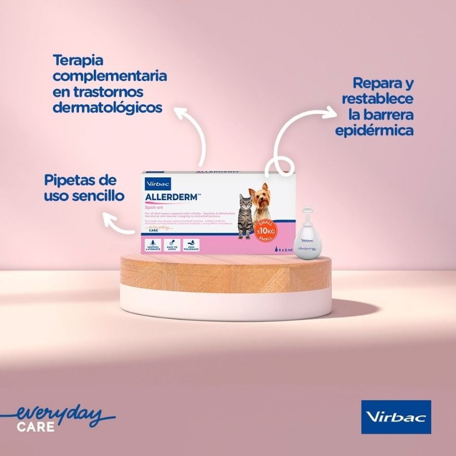 Virbac Allerderm spot on Pipetas dermatol&oacute;gicas para el cuidado de la piel Perros y Gatos., , large Imagen numero 8
