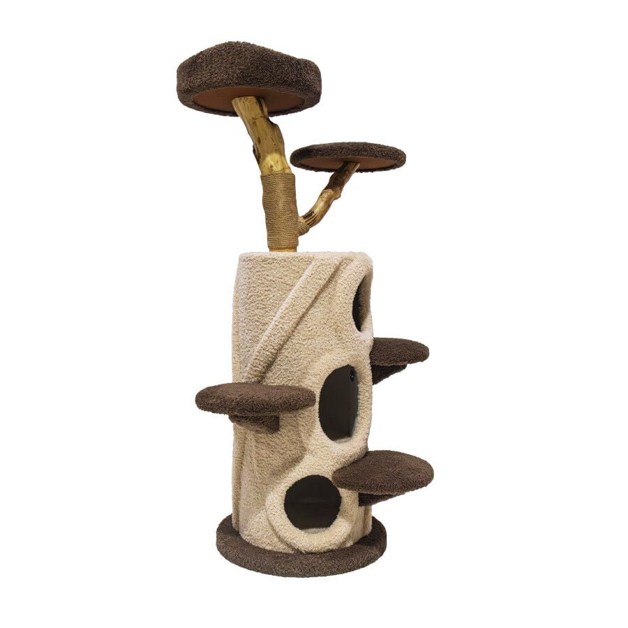 Freedog Rascador Zenpear Limb Beige y Marr&oacute;n para gatos, , large Imagen numero 3