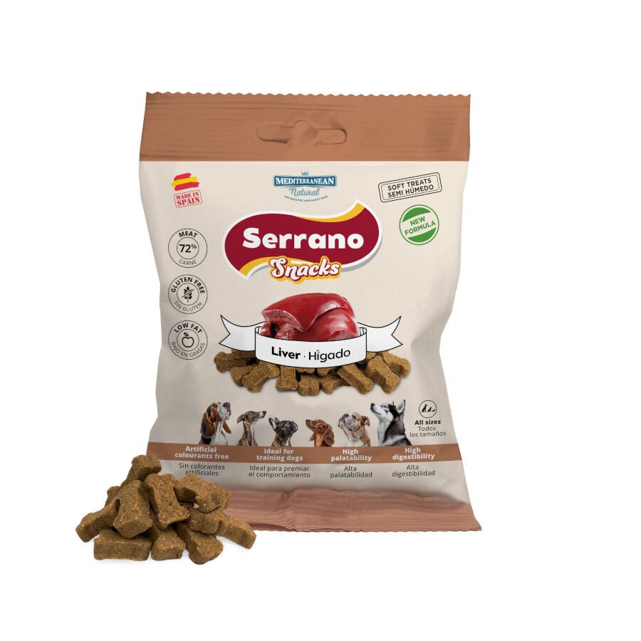 85 g Mediterranean Natural Serrano Galletas H&iacute;gado para perros, , large indicador imagen numero 2