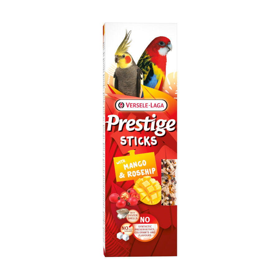 Versele-Laga Barritas Prestige Sticks Mango y Escaramujo para periquitos grandes, , large indicador imagen numero 1