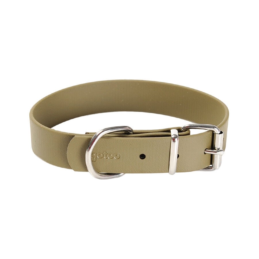 Gotoo Collar Biothane verde oliva para perros, , large Imagen numero 3