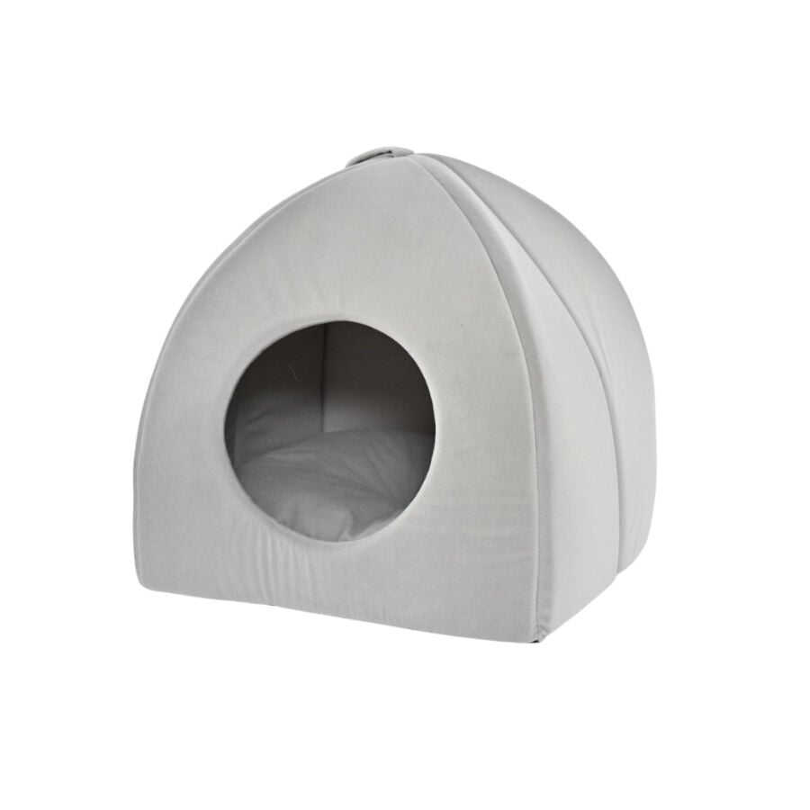 Leeby Cama Iglu Gris para gatos, , large Imagen numero 2