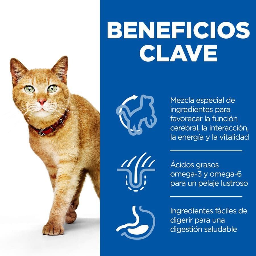 1.5 kg Hill's Science Plan Youthful Vitality Pollo pienso para gatos, , large Imagen numero 3