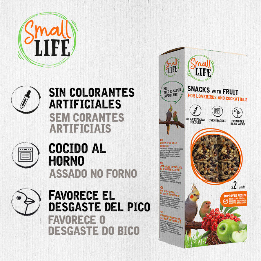 2 barritas Small Life Barritas Snack con Fruta para agapornis y ninfas, , large indicador imagen numero 3