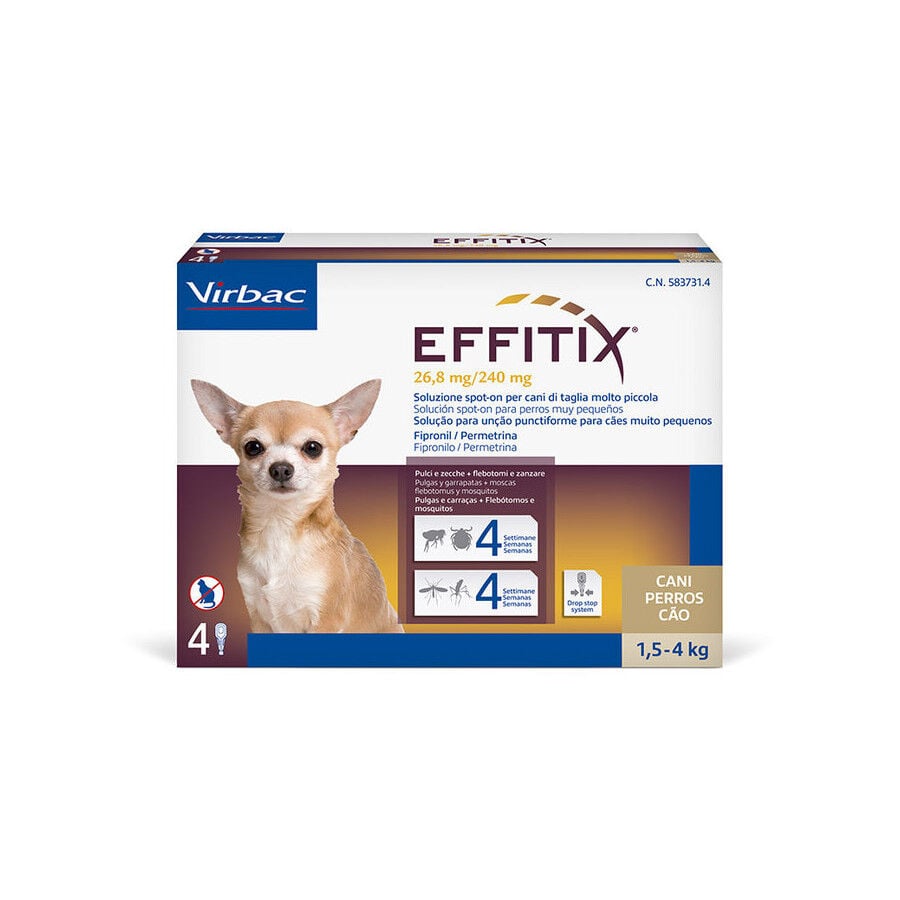 Effitix Antiparasitario en Pipetas para perros, , large Imagen numero 1