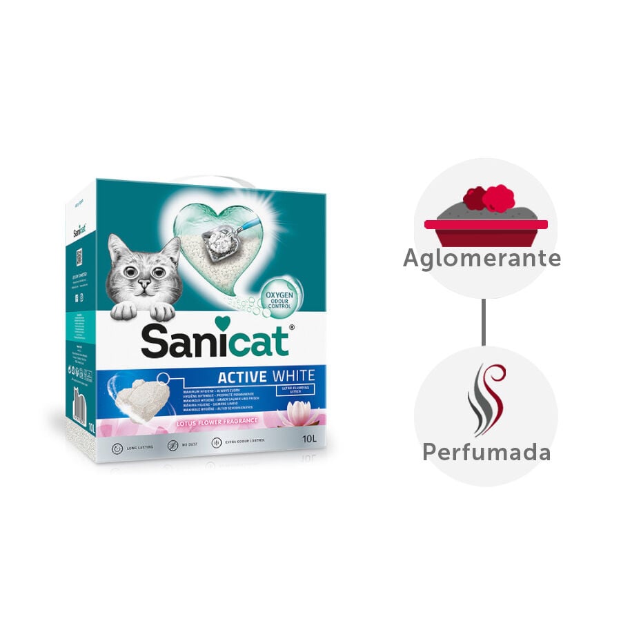 10 L Sanicat Active Lotus Arena Aglomerante para gatos, , large Imagen numero 2
