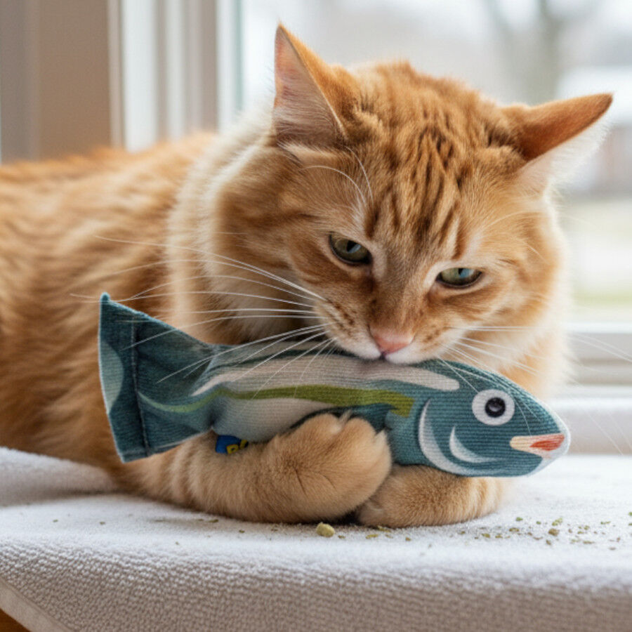 BAM! Peluche Pez con Catnip para gatos, , large indicador imagen numero 1