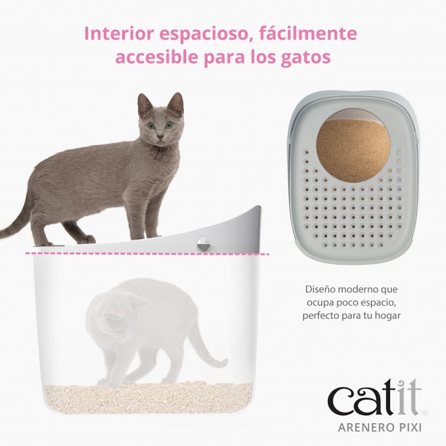 Catit Pixi Arenero Blanco para gatos, , large indicador imagen numero 4