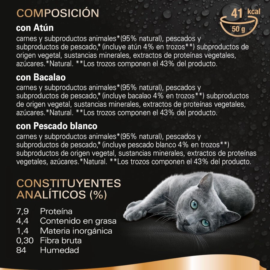 6 sobres x 50 g Sheba D&eacute;lices du Jour en Salsa de at&uacute;n, Bacalao y Pescado Blanco alimento h&uacute;medo para gatos, , large Imagen numero 3