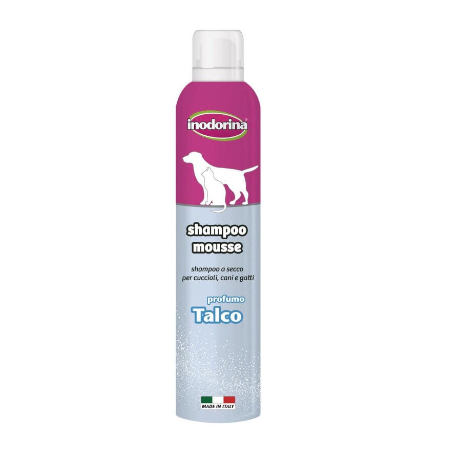Inodorina Champ&uacute; en Seco Talco para perros y gatos