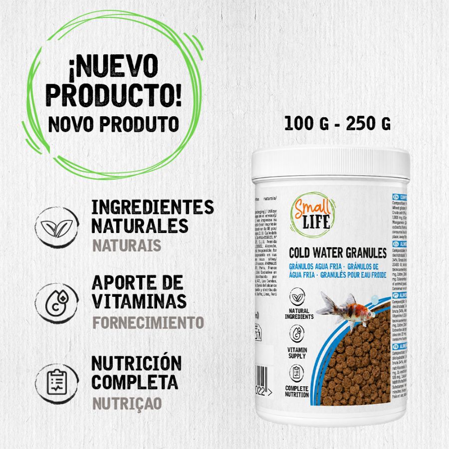 250 ml Small Life Gr&aacute;nulos Agua Fria Alimento para peces, , large Imagen numero 3