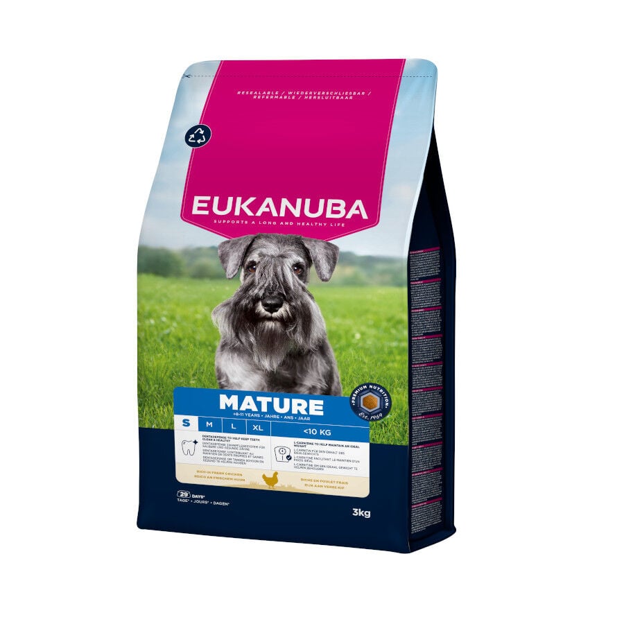 3 kg Eukanuba Mature&Senior Small Pollo pienso para perros, , large indicador imagen numero 3