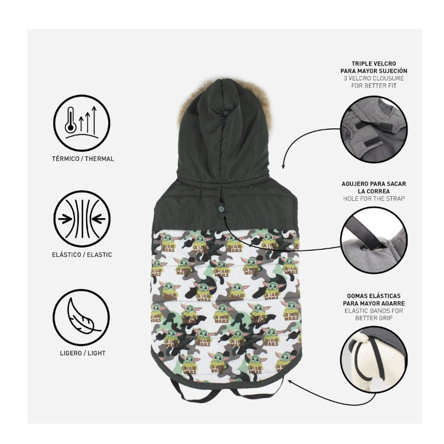 Disney Star Wars The Mandalorian Abrigo Acolchado para perros, , large indicador imagen numero 3