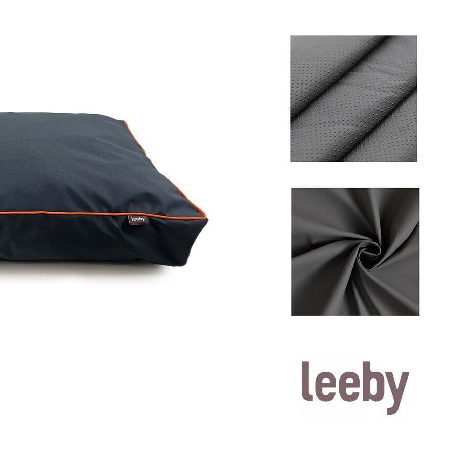 Leeby Colch&oacute;n waterproof Antipelo gris para perros, , large indicador imagen numero 3