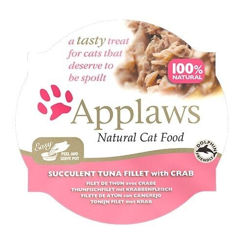 60 g Applaws At&uacute;n y Cangrejo tarrina para gatos, , large indicador imagen numero 3