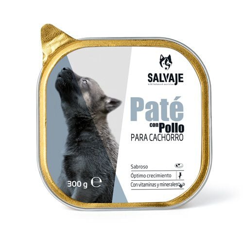 Salvaje Pollo comida h&uacute;meda para cachorros Imagen numero 1