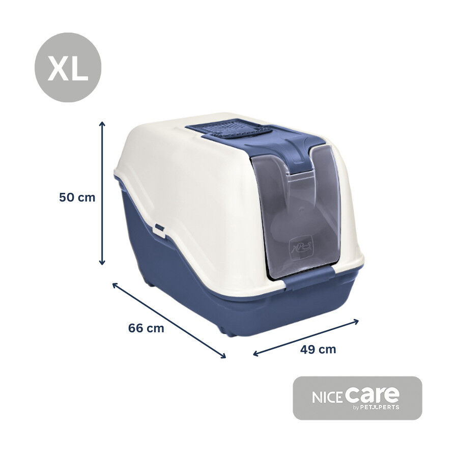 Nice Care Arenero Cerrado Netta Close Azul para gatos, , large indicador imagen numero 2