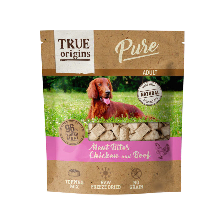 40 g True Origins Bocaditos Pure Adult Freeze Dried Pollo y Ternera para perros, , large indicador imagen numero 1