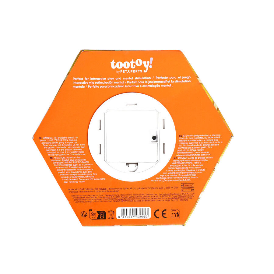 Tootoy! Panal de abeja interactivo con plumas para gatos, , large Imagen numero 8