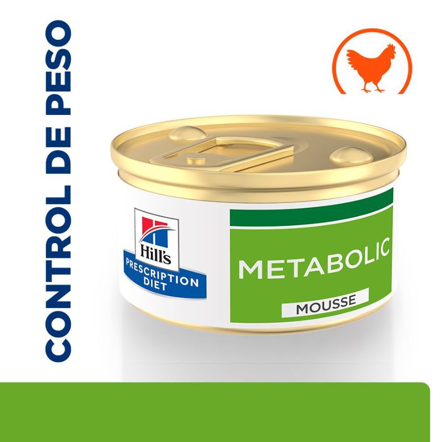 85 g Hill's Prescription Diet Metabolic Mouse de Pollo lata para gatos, , large indicador imagen numero 1