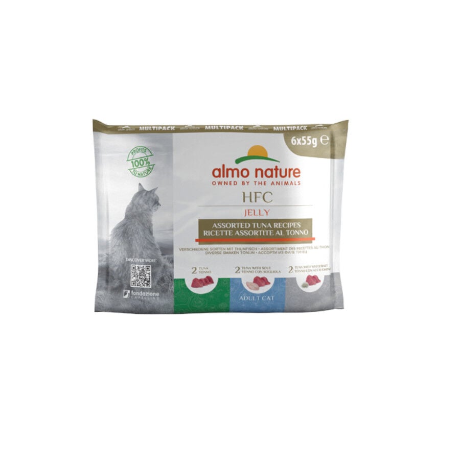 Almo Nature HFC Natural Recetas Variadas de At&uacute;n en sobre para gatos