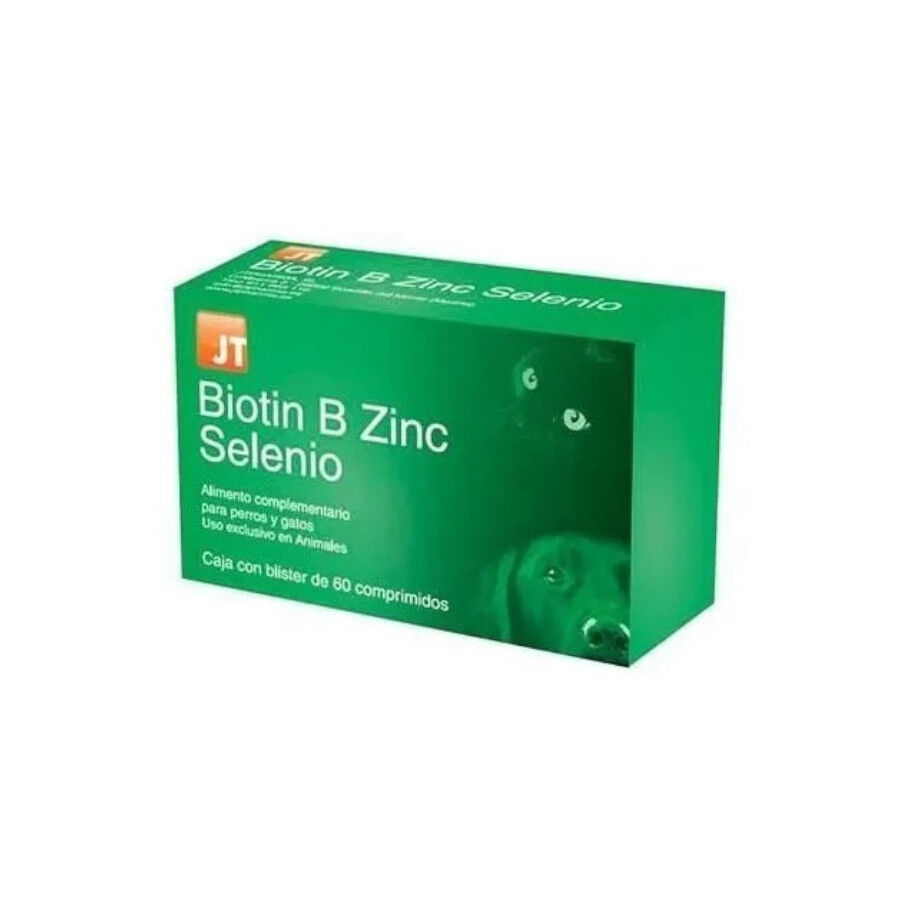 60 Comprimidos JTPharma Biotin B Zinc Selenio para perros y gatos, , large Imagen numero 1