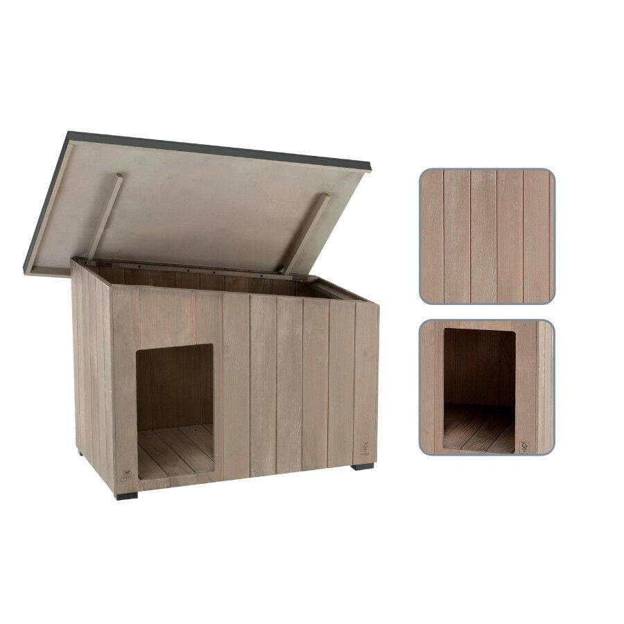 TK-Pet Lake Caseta de Madera para perros, , large indicador imagen numero 3