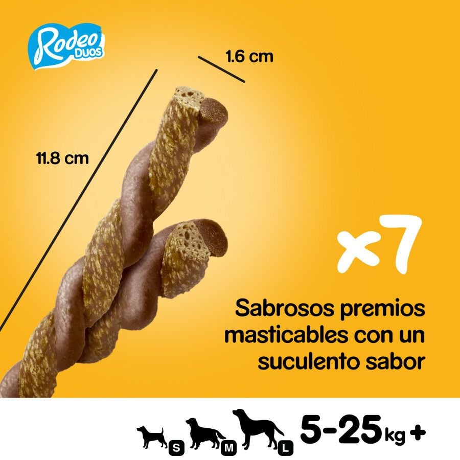 123 g Pedigree Rodeo Duos Snack Pollo y Bacon para Perros, , large Imagen numero 2