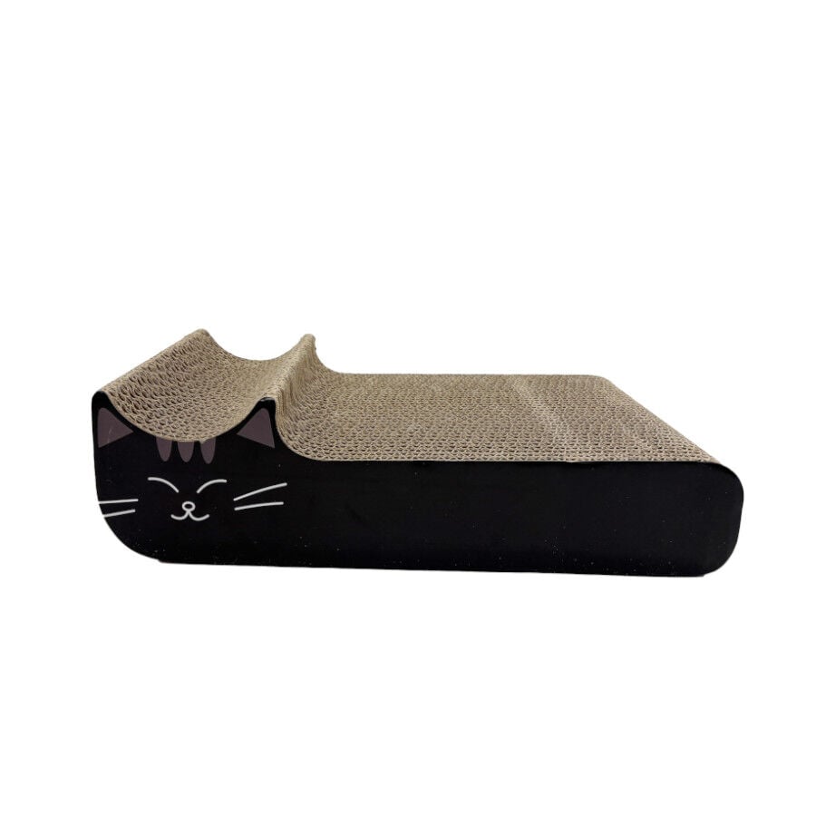 Leeby Kira tabla rascador de cart&oacute;n negro para gatos, , large Imagen numero 1