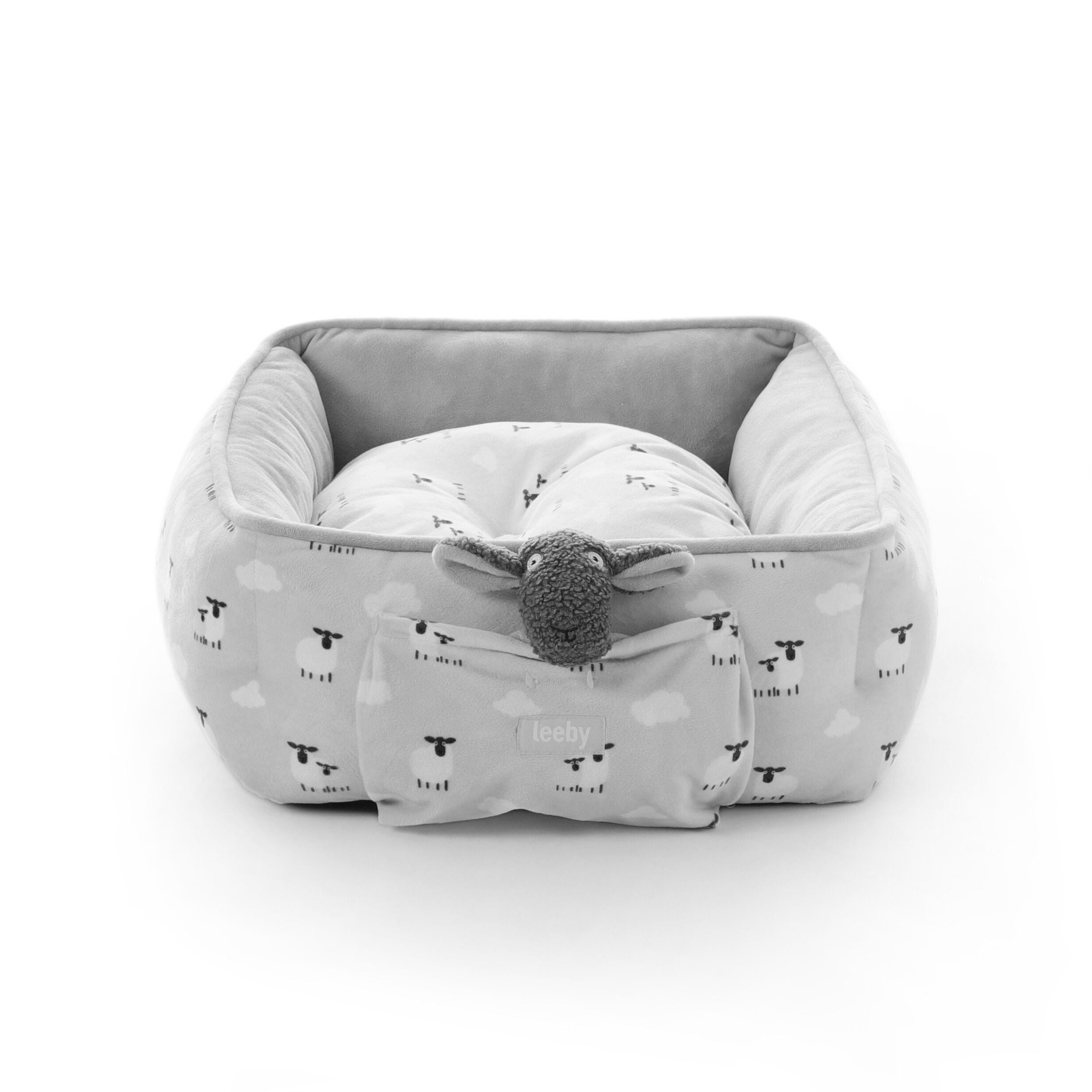 Leeby Cuna de Ovejitas con Coj&iacute;n Desenfundable y Juguete para cachorros, , large Imagen numero 4