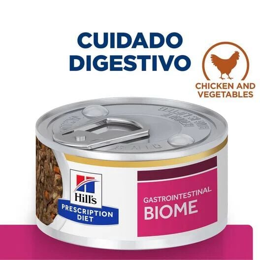 82 g Hill's Prescription Diet Gastrointestinal Biome Estofado de Pollo lata para gatos, , large indicador imagen numero 1