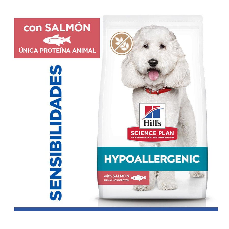 14 kg Hill's Science Plan Adult Medium Hypoallergenic Salm&oacute;n pienso para perros, , large indicador imagen numero 2