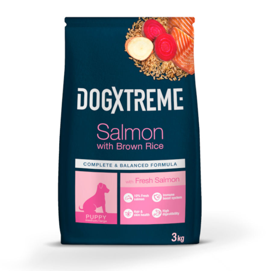 12 kg Dogxtreme Puppy Salm&oacute;n pienso, , large Imagen numero 1