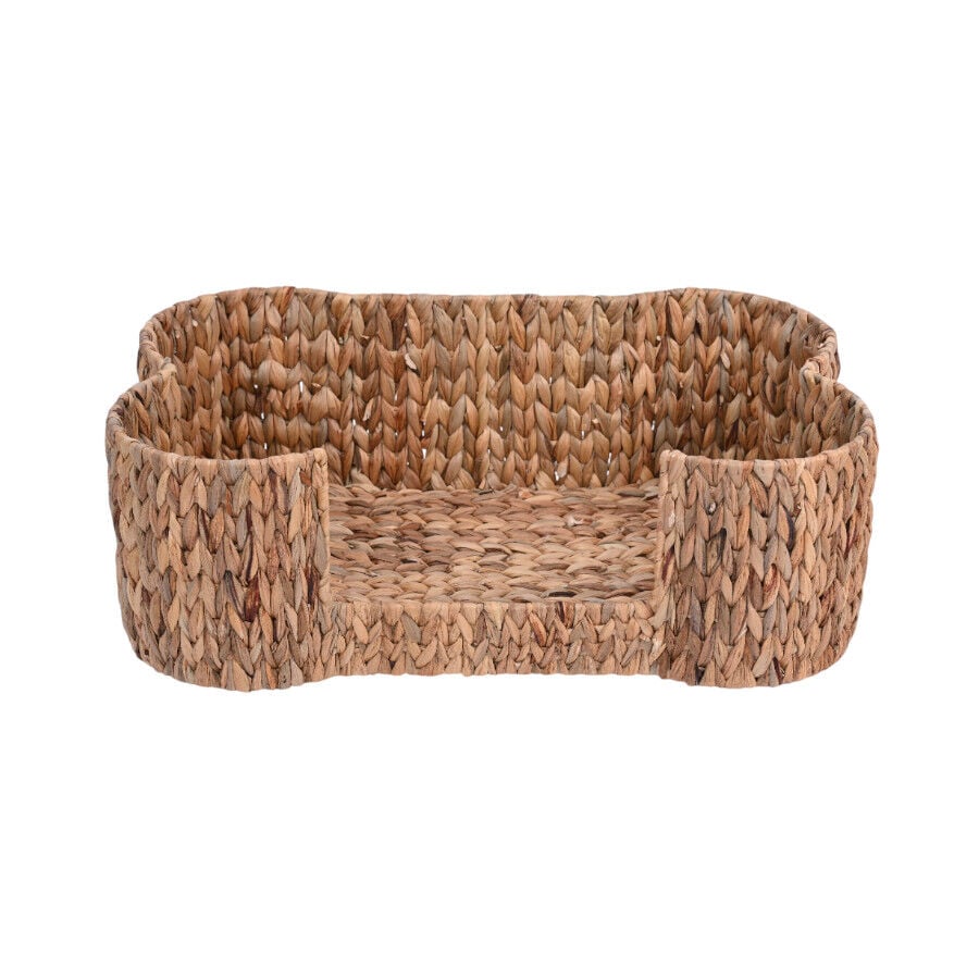 Leeby cama hueso de mimbre marr&oacute;n para perros, , large Imagen numero 1