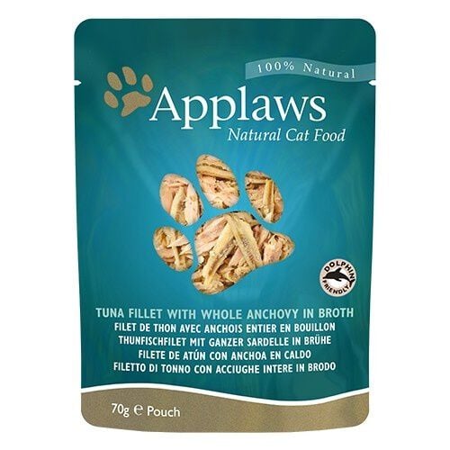 70 g Applaws At&uacute;n y Anchoas sobre para gatos, , large Imagen numero 3