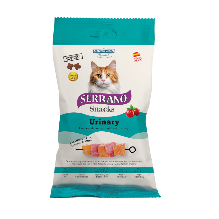 Serrano Bocaditos Urinary de Salm&oacute;n y At&uacute;n para gatos