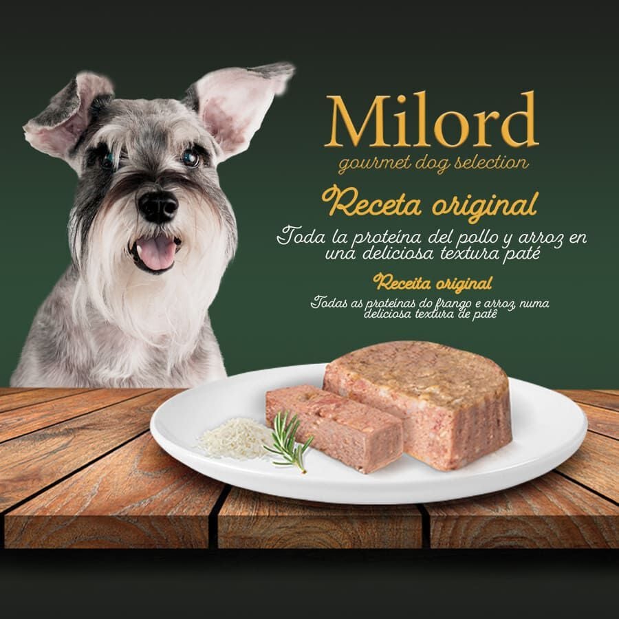 150 g Milord Senior Pollo y Arroz en pat&eacute; tarrina para perros, , large indicador imagen numero 2