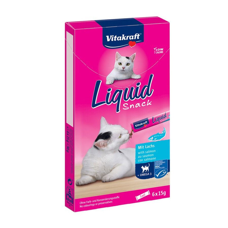 Vitakraft Liquid Snack de Salm&oacute;n para gatos