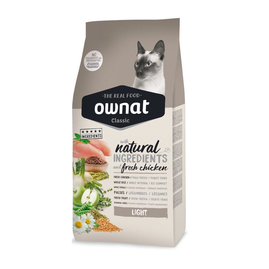 4 kg Ownat Classic Pienso Light para gatos, , large Imagen numero 1